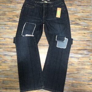 Dream Out Loud by Selena Gomez Jeans Vintage Boot Cut Patches Blue Womens Size 9